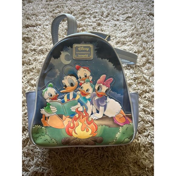 Loungefly Handbags - Loungefly Disney Donald Duck Group Campfire Mini Backpack